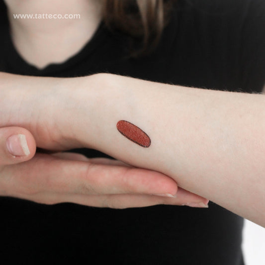 Red Pill Temporary Tattoo - Set of 3
