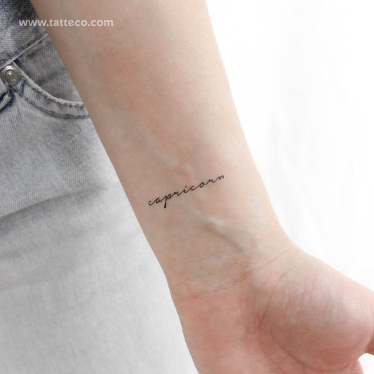 Tatuaje temporal de Capricornio - Juego de 3