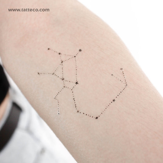 Dots Sagittarius Constellation Temporary Tattoo - Set of 3