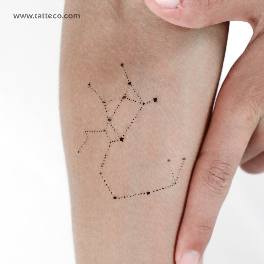 Dots Sagittarius Constellation Temporary Tattoo - Set of 3