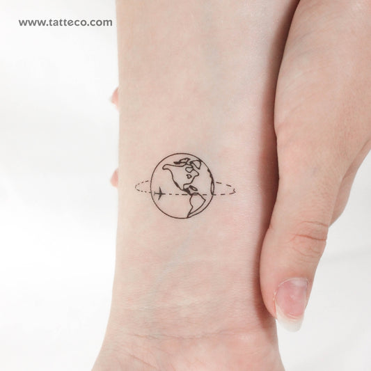 Tatuaje temporal "Viaje por América" ​​- Juego de 3
