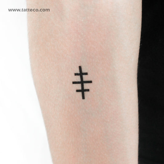 Tatuaje temporal de la cruz de Salem (juego de 3)