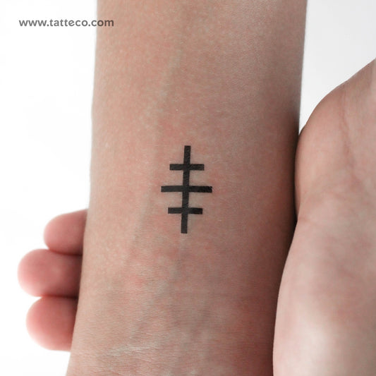 Tatuaje temporal de la cruz de Salem (juego de 3)