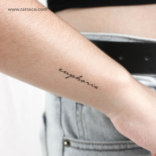 Tatuaje temporal Euphoria - Juego de 3