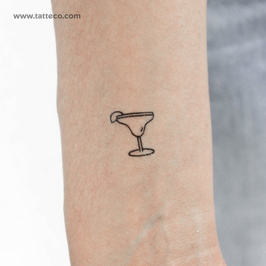 Margarita Cocktail Temporary Tattoo - Set of 3