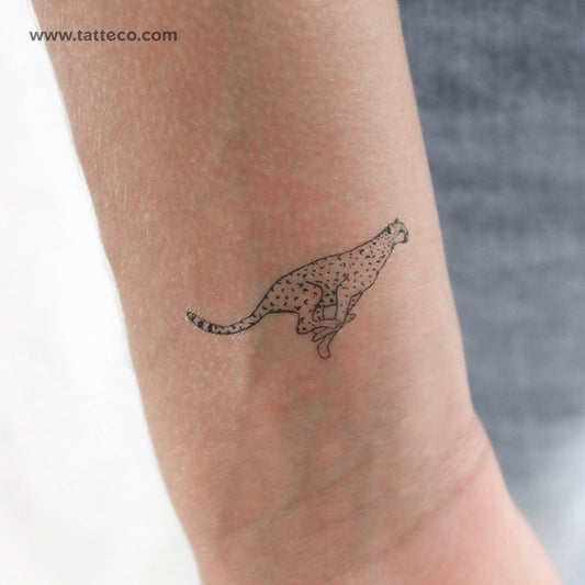 Tatuaje temporal de guepardo - Juego de 3