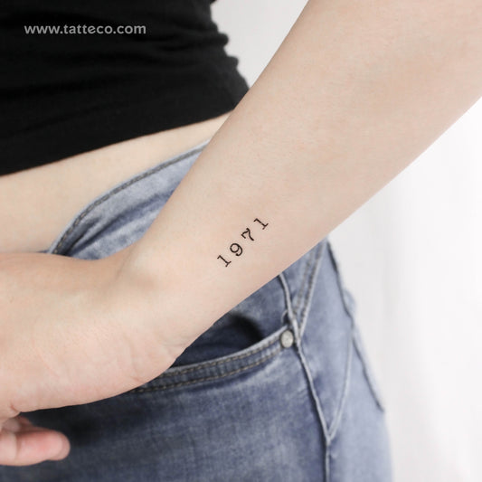 Tatuaje temporal de 1971 - Juego de 3