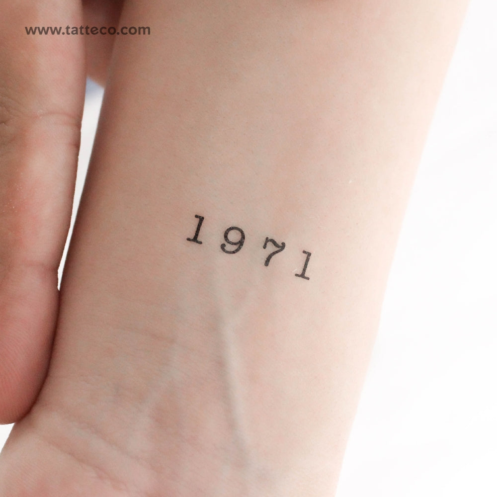 1971 Temporary Tattoo - Set of 3