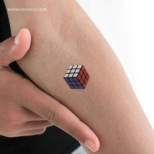 Rubik's Cube Temporary Tattoo - Set of 3