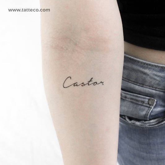 Tatuaje temporal de ricino - Juego de 3