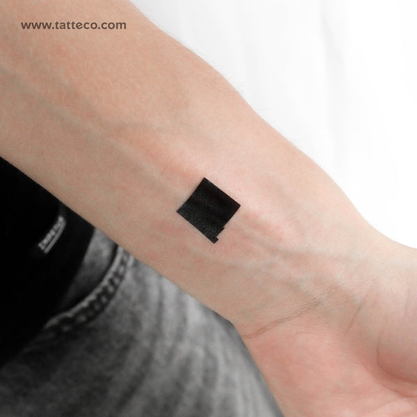 New Mexico Map Temporary Tattoo - Set of 3