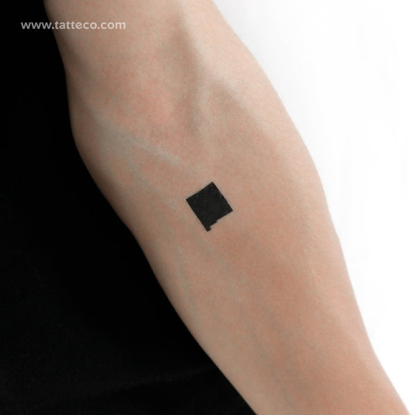 New Mexico Map Temporary Tattoo - Set of 3