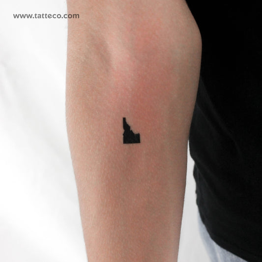 Idaho Map Temporary Tattoo - Set of 3