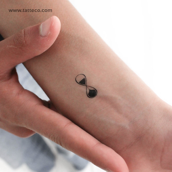 Infinity Hourglass Temporary Tattoo - Set of 3