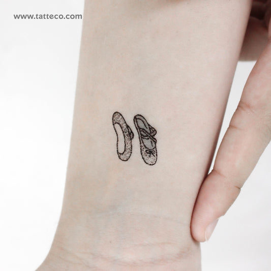 Little Ballet Shoes Temporary Tattoo - Set of 3