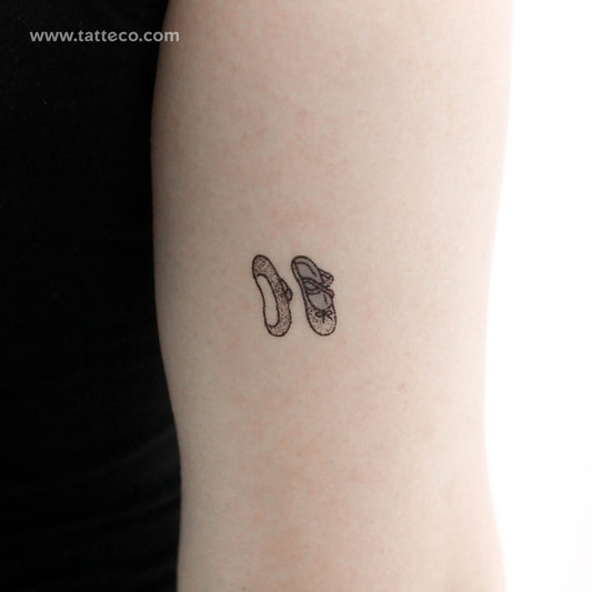 Little Ballet Shoes Temporary Tattoo - Set of 3