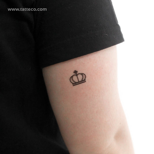 Tatuaje temporal de corona de rey - Juego de 3