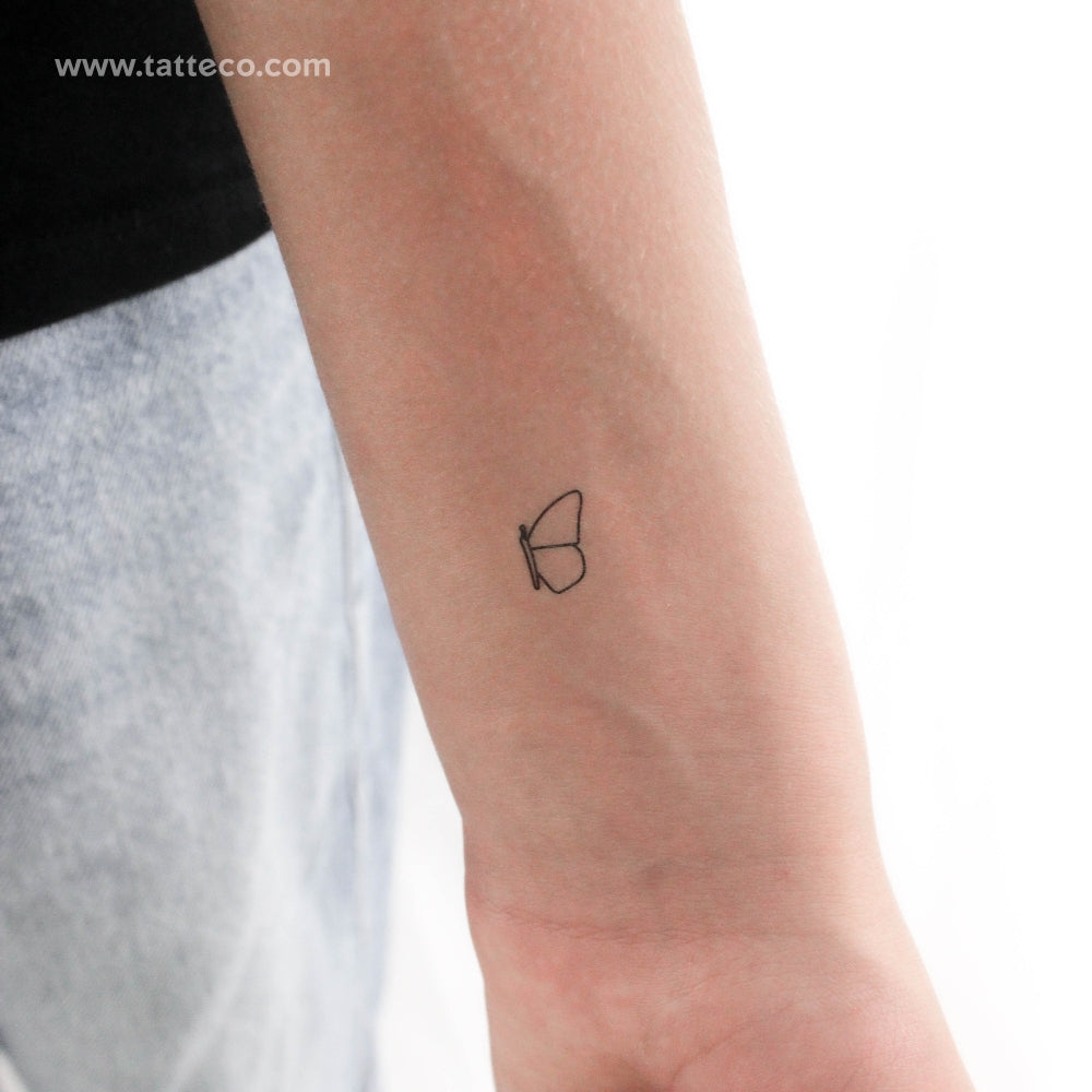 Right Half Butterfly Temporary Tattoo (Set of 3)