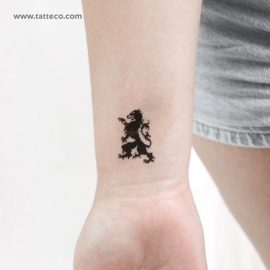 Tatuaje temporal de león ornamental (juego de 3)
