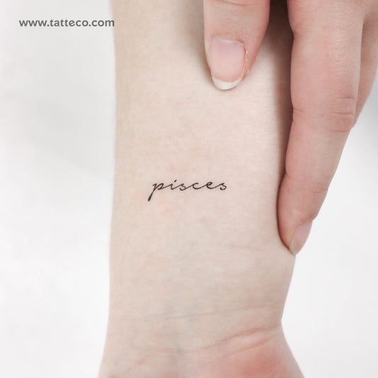 Pisces Temporary Tattoo - Set of 3