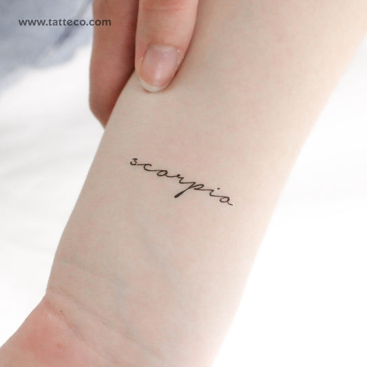 Scorpio Temporary Tattoo - Set of 3