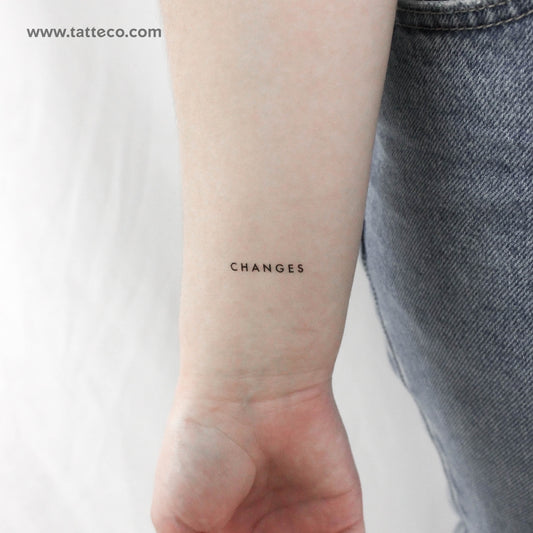 Tatuaje temporal de cambios - Juego de 3