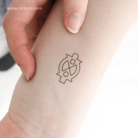 Boa Me Na Me Mmoa Wo Contorno Tatuaje Temporal - Conjunto de 3