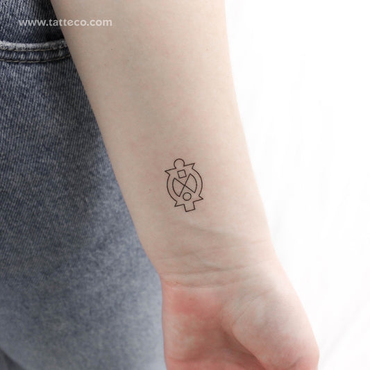 Boa Me Na Me Mmoa Wo Contorno Tatuaje Temporal - Conjunto de 3