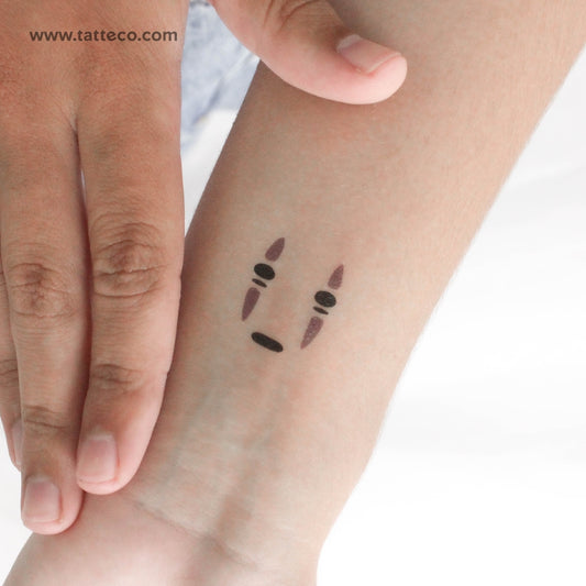 Tatuaje temporal sin rostro - Juego de 3