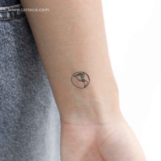 Tatuaje temporal de la Tierra de América (juego de 3)