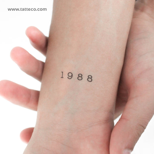 Tatuaje temporal de 1988 - Juego de 3
