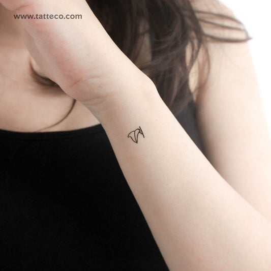 Ivy Leaf Temporary Tattoo - Set of 3