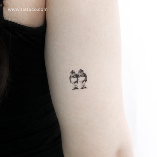 Tweedledum And Tweedledee Temporary Tattoo - Set of 3