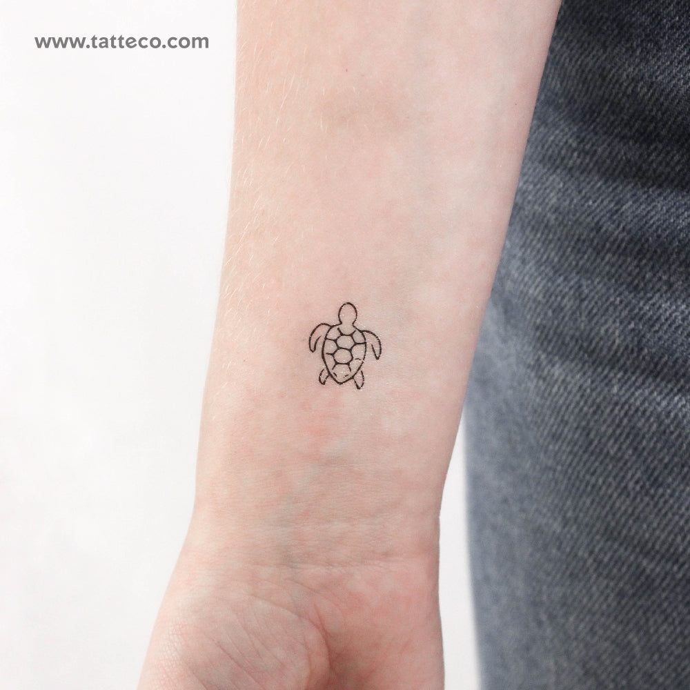 Little Turtle Temporary Tattoo - Set of 3