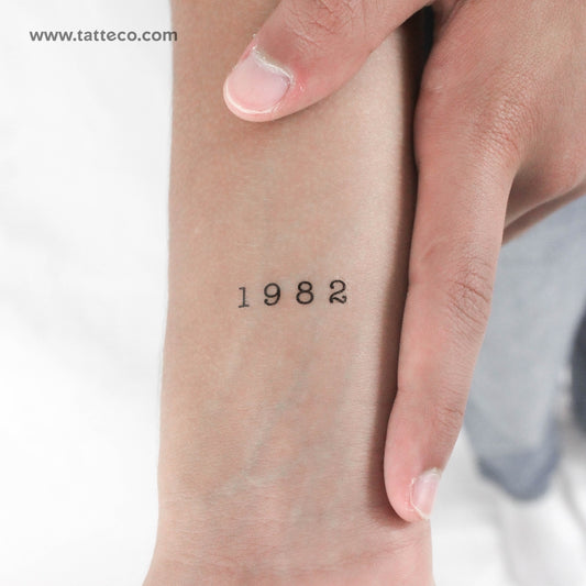 Tatuaje temporal de 1982 - Juego de 3