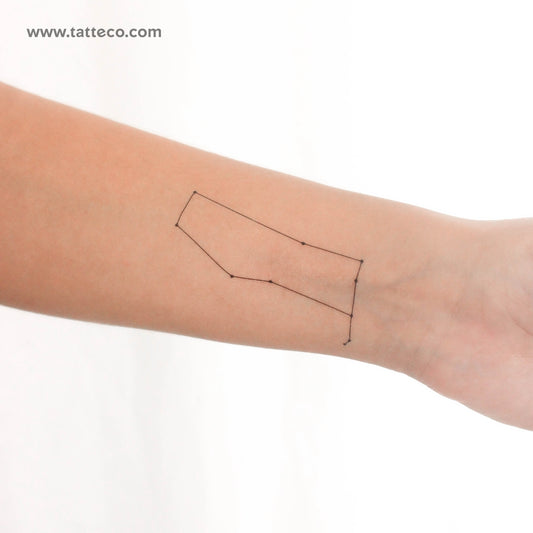 Tatuaje temporal de la constelación de Géminis (juego de 3)