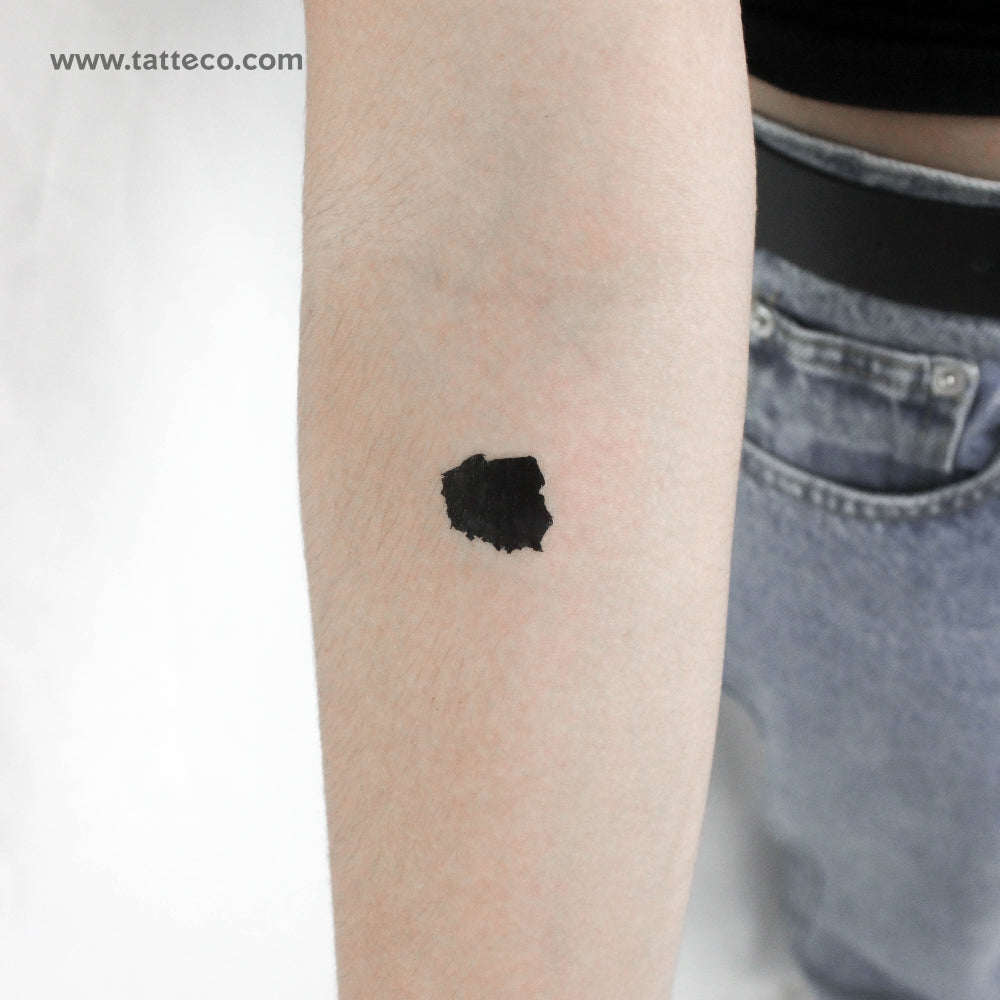 Tatuaje temporal del mapa de Polonia (juego de 3)