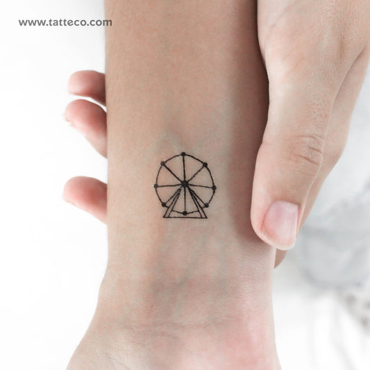 Ferris Wheel Temporary Tattoo - Set of 3