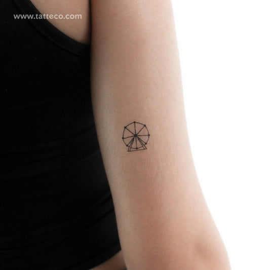 Ferris Wheel Temporary Tattoo - Set of 3