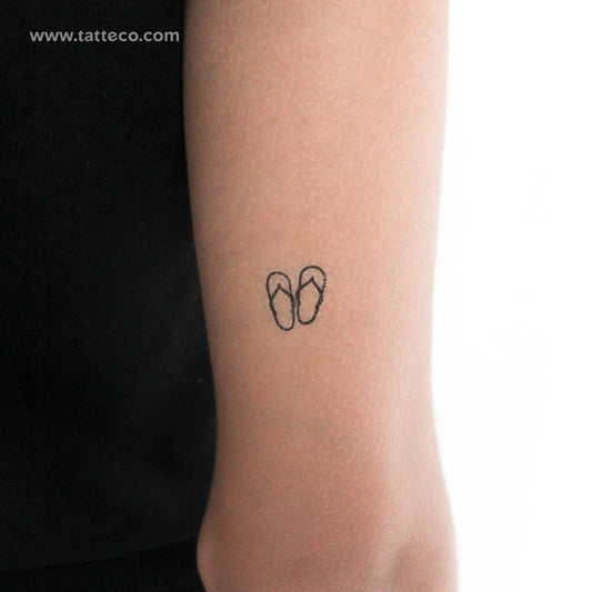 Flip Flops Temporary Tattoo - Set of 3