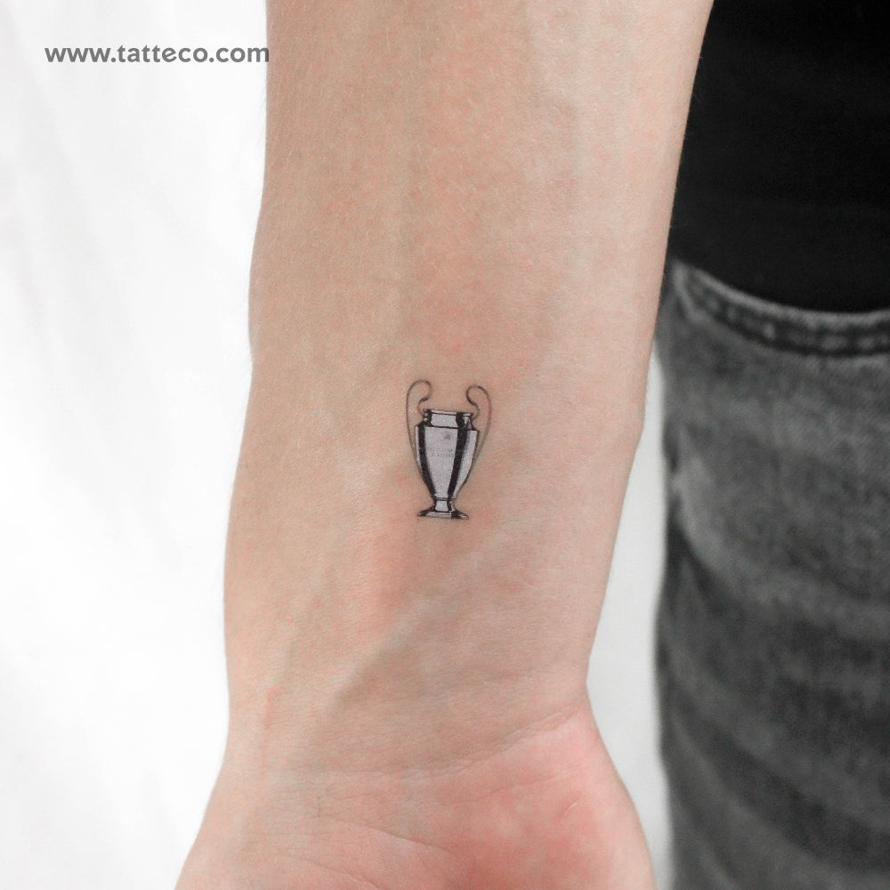 Tatuaje temporal del trofeo de la Liga de Campeones (juego de 3)