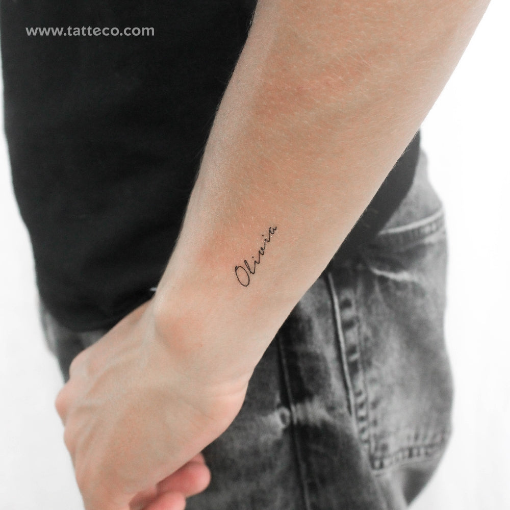 Tatuaje temporal pequeño de Olivia - Juego de 3