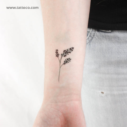 Tatuaje temporal de rama verde de Zihee (juego de 3)