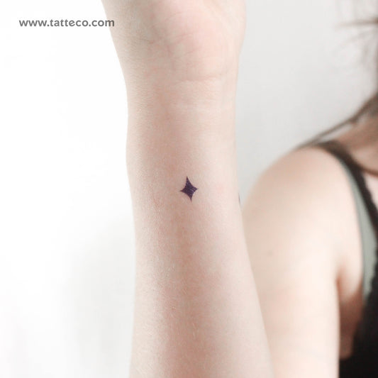 Blue Star Temporary Tattoo - Set of 3