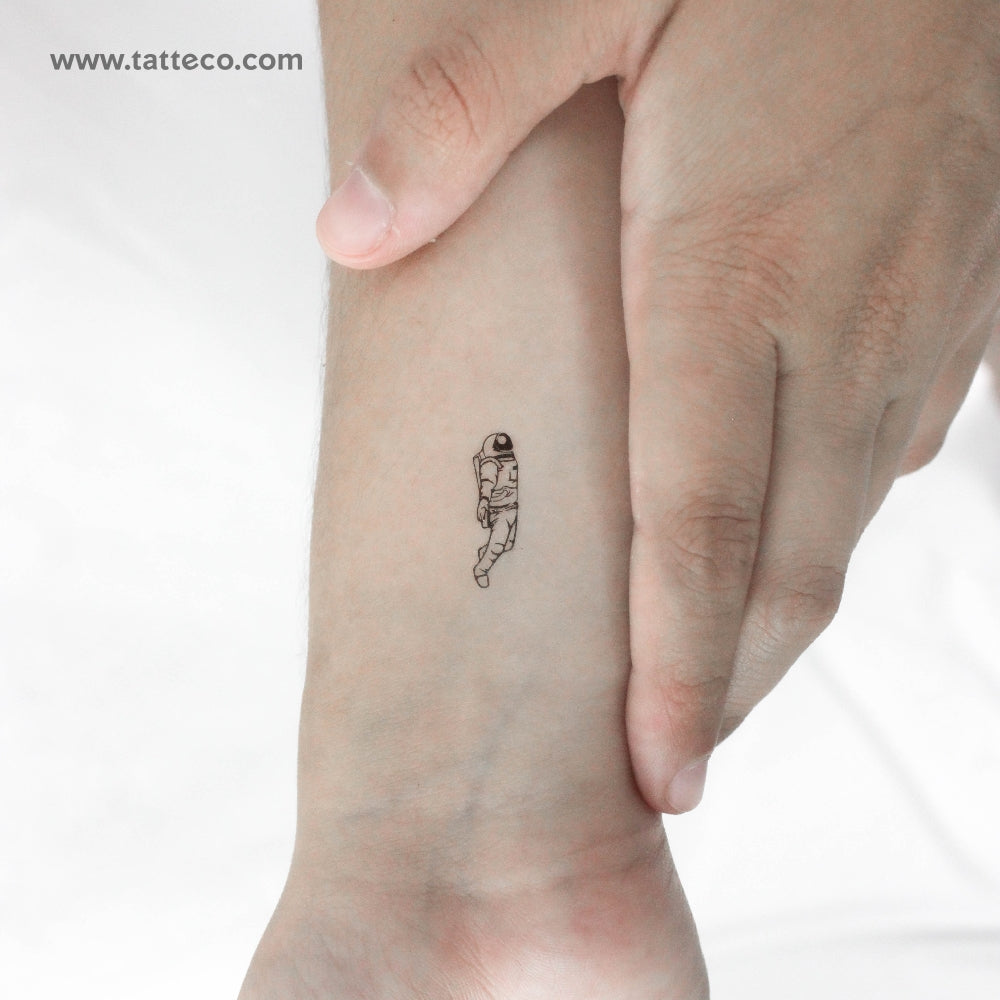 Small Astronaut Temporary Tattoo - Set of 3