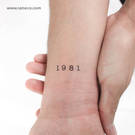 Tatuaje temporal de 1981 - Juego de 3