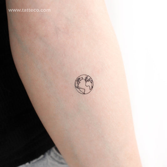 Tatuaje temporal de la Tierra del Océano Atlántico (juego de 3)