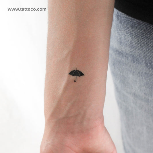 Tatuaje temporal de paraguas pequeño (juego de 3)