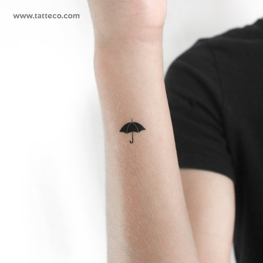 Tatuaje temporal de paraguas pequeño (juego de 3)