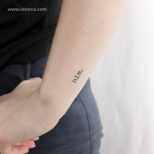 Él. Tatuaje temporal - Juego de 3